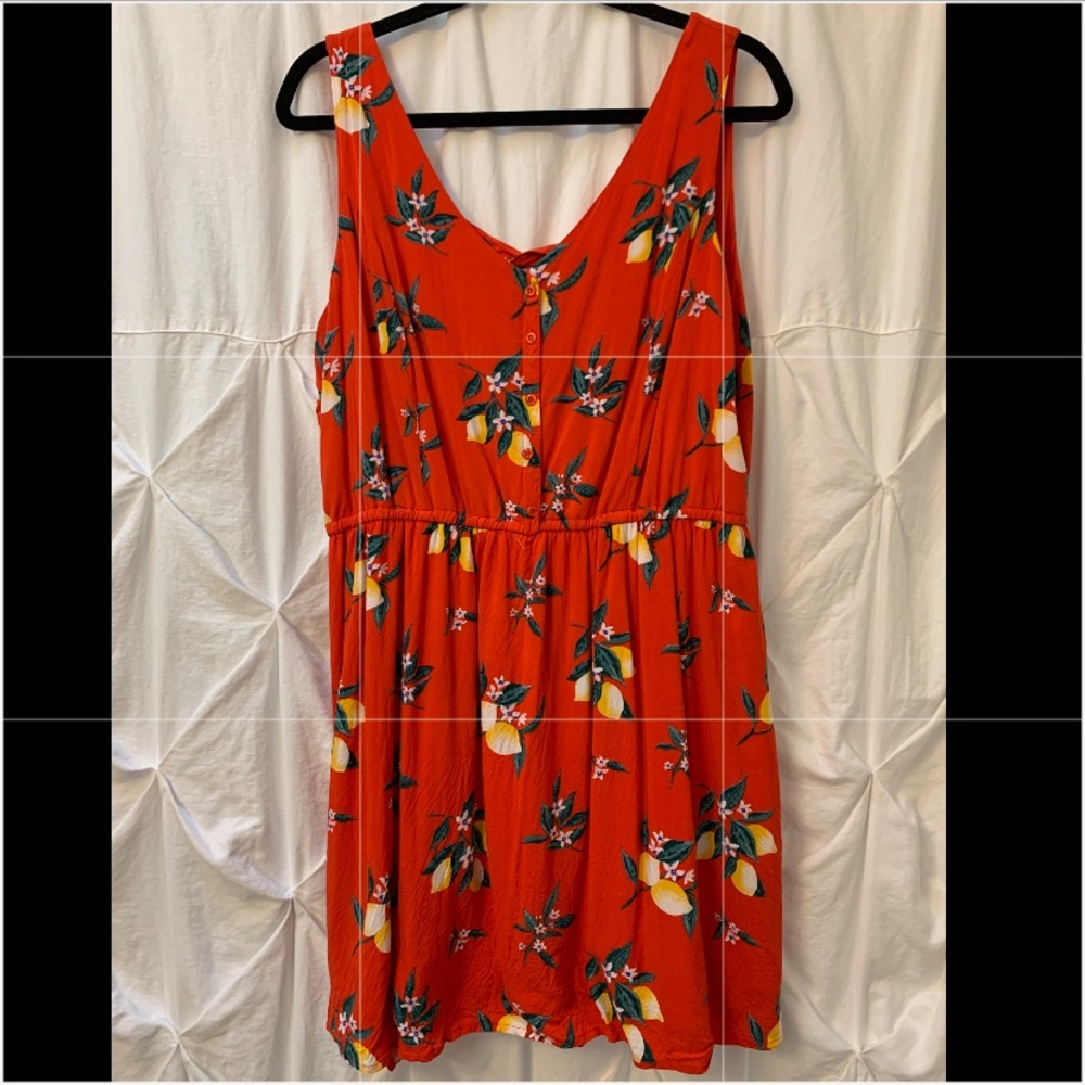 Lemon print summer dress